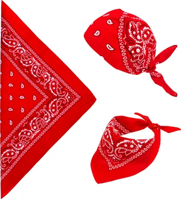 Immagine prodotto di Sciarpa da cowboy accessorio per costume da cowboy rosso - taglia unica