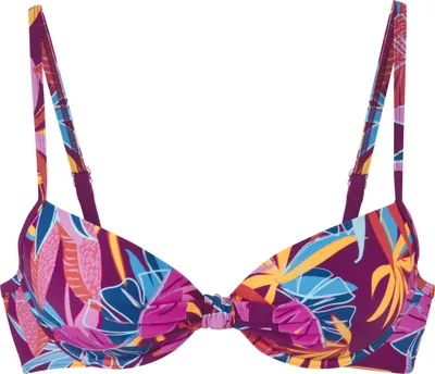 Produktbild von Buffalo Bügel-Bikini-Top Soleil berry bedruckt Größe 36 Cup B