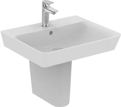 Produktbild von IS Waschtisch Connect Air Cube, 1 Hl., m.Ül., 550x460x160mm, Weiß