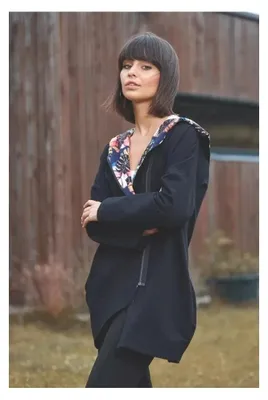 Zdjęcie produktu dla BeWear Damski kardigan Tarn B091 czarny S/M