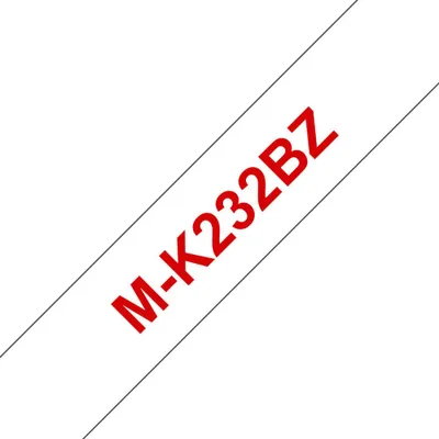Immagine prodotto di Schriftbandkassette Brother 12mmx8m weiß/rot MK232BZ