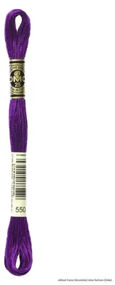 Immagine prodotto di Filo per ricamo DMC Mouline Special 117MC -550, composto da 6 capi, lunghezza 8 metri