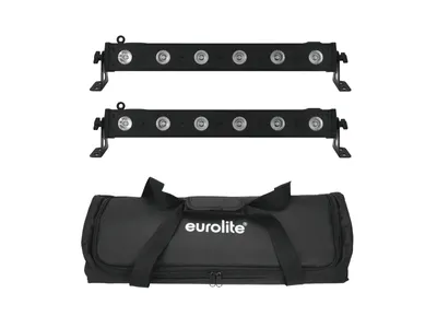 Produktbild von EUROLITE Set 2x LED BAR-6 QCL RGBW + Soft-Bag