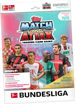 A product package for a trading card game, featuring images of soccer players.