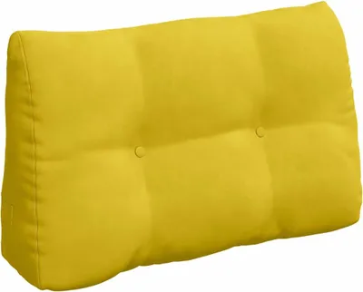 Obrázok produktu pre vidaXL Zadný vankúš žltý 80 x 24 x 50 cm zamat