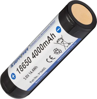 Produktbild von Keeppower P1840C | 18650 Li-Ionen-Akku 3,6V mit Schutzelektronik 4000mAh