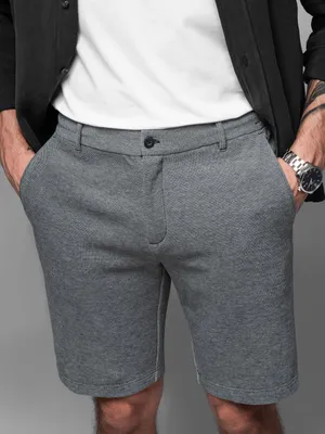 Obrázok produktu pre Ombre Clothing Pánske plátenné šortky Dilika čierna M