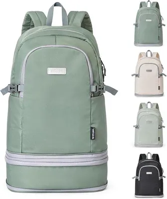 Produktbild von 35L Wasserdichter Sportrucksack mit Schuhfach und Wetbox - Leichtes Casual Duffel für Gym und Reisen