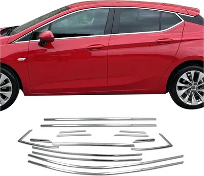 Image de Garniture de Fenêtre pour Opel Astra K HB Acier Inox 6Pcs