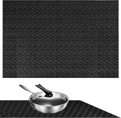 Productafbeelding van Inductiekookplaat beschermmat 52x78 cm, hittebestendig siliconen, tot 240°C, voor keuken