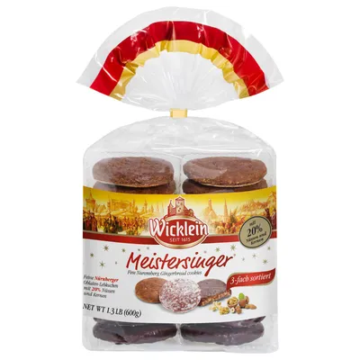 Produktbild von Wicklein Meistersinger Nürnberger Oblaten Lebkuchen Mischung 600g