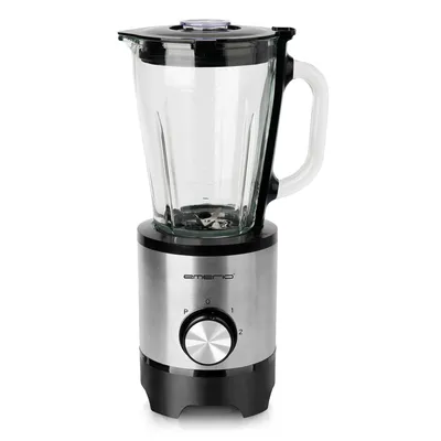 Obrázek produktu pro Emerio BL-130988, Přenosný mixér, 1,5 l, Pulzní spínač, Drcení ledu, 500 W, Černá, Nerezová ocel, Průhledná