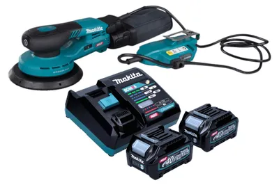 Imagen del producto de Makita BO 002 CGD201 Lijadora rotorbital sin cable 40 V máx. 150 mm 5,0 mm carrera Sin escobillas + 2x batería 2,5 Ah + cargador