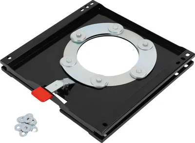 Obrázek produktu pro Otočná základna sedadla, ocel pro vysoké zatížení, otočná o 360 stupňů, černá