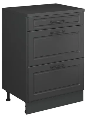 Image de Commode d'extension Vicco Rion Anthracite campagne/Anthracite 60x46cm sans pente avec 3 tiroirs, Model 60752