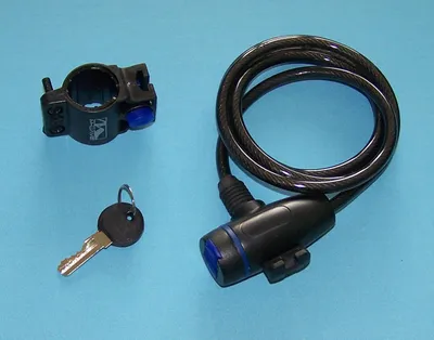 Produktbild von M-WAVE S 8.15 Spiralkabelschloss Flexibles Fahrradschloss mit stabilem Stahlk....
