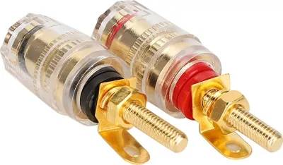 Produktbild von Audio-Stecker, Bananenbuchse, Adapter für Lautsprecherbuchse, Bananenstecker, Mutterstecker
