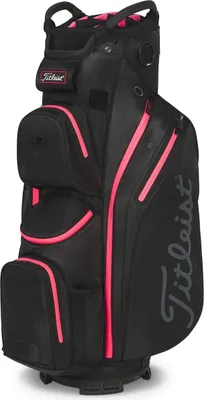 Produktbild von Titleist Cart 14 Stadry Golftasche Schwarz und Pink