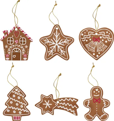 Zdjęcie produktu dla Porcelanowe ozdoby świąteczne Gingerbread