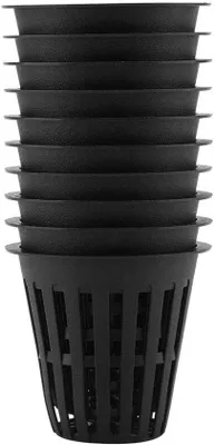 Image de Bacs de culture hydroponiques - Bacs légers en plastique - 5,5 x 3 x 5 cm - Noir