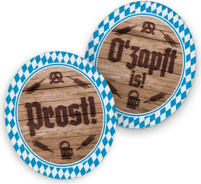 Produktbild von Kartonnen Bierdeckel Ø 10,7 cm, ideal für Festivals, BBQs oder Themenpartys