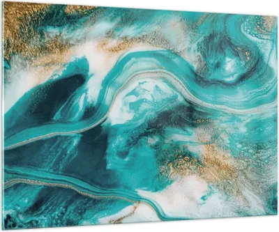 Produktbild von Bilder auf glas - Einteilig - Wasser Meer Ozean - 100x70cm - Glasbilder - Wandbilder - Bilder - zum Aufhängen bereit - Wanddekoration aus Glas - Glas Bilder - Wandbild auf Glas - GAA100x70-5108