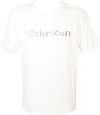 Immagine prodotto di T-shirt uomo CK CALVIN KLEIN manica corta girocollo con logo ricamato articolo NM2501E, M, Cotone 57%,Poliestere 38%,Spandex 5%