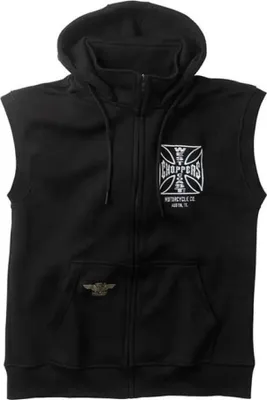 Immagine prodotto di West Coast Choppers Og Atx Zip Pullover Nero L Uomo Nero L