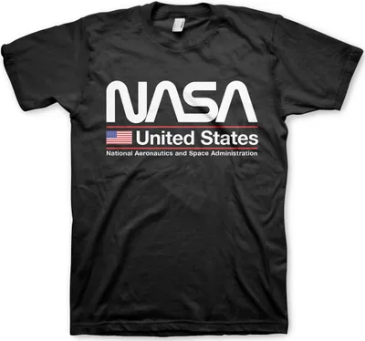 Produktbild von NASA - United States T-Shirt - X-Large - Black