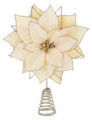 Produktbild von Goodwill Weihnachtsbaumspitze – Baumstern Champagner-Creme 32 cm