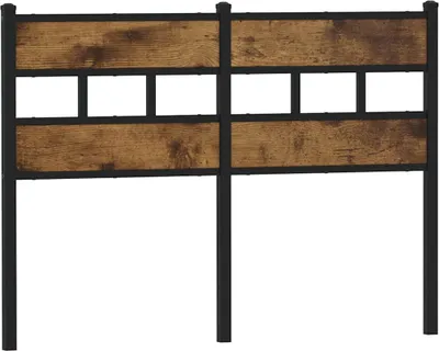 Produktbild von vidaXL Ersatz-Kopfteil Räuchereiche 120 cm Eisen und Holzwerkstoff