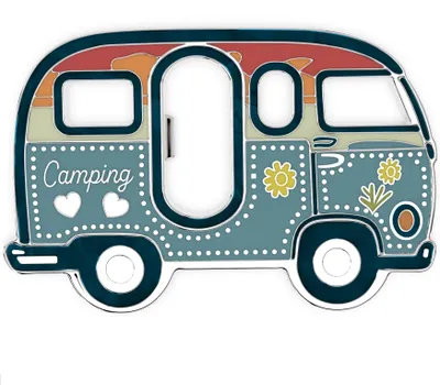 Produktbild von LANOLU Flaschenöffner Magnet Camping Bus, Wohnmobil Geschenk, Camping Gadgets Wohnwagen, Camper Geschenke, magnetisch aus Metall