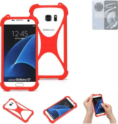 Produktbild von K-S-Trade Handy-Hülle kompatibel mit Lava Blaze 2 5G Schutz-Hülle Bumper Silikon Schutz Hülle Cover Case Silikoncase Silikonbumper TPU Softcase