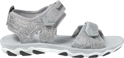 Immagine prodotto di Hummel Sandal Glitter JR Sandali da trekking per bambini con chiusura in velcro, argento 203306-1508, numero di scarpe: 26 EU