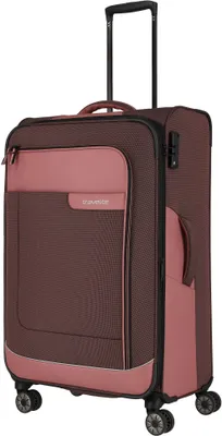 Obrázek produktu pro Travelite Látkový cestovní kufr Viia 4w L Rose 91/103 l