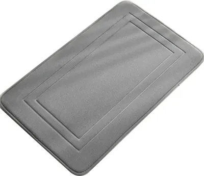 Produktbild von Ultraweiche, rutschfeste Badematte aus Memory-Schaum, schnelltrocknend, wasserabsorbierend, Badvorleger für Dusche und Badewanne, maschinenwaschbar