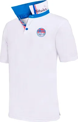 Productafbeelding van Nebulus Poloshirt REBOUND, herenmodel, shirt, sweatshirt, polo, P6583 - heren, wit-kobalt, maat XL