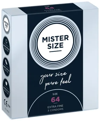 Image de Mister Size - Préservatifs Taille Xxl 64 Mm (3 Unités)