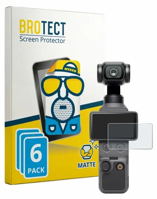 Produktbild von 6x BROTECT Schutzfolie für DJI Osmo Pocket 4 Displayschutz Displayschutzfolie Folie Matt Entspiegelungsfolie