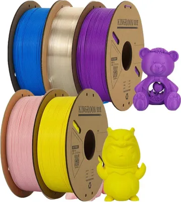 Immagine prodotto di filamento per stampante 3D, diametro 1,75 mm, lunghezza 300 m, 5 rotoli MIX colore B