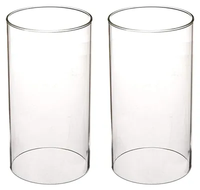 Image de Support-bougie en verre, cylindrique, 8,5 cm x 15,2 cm