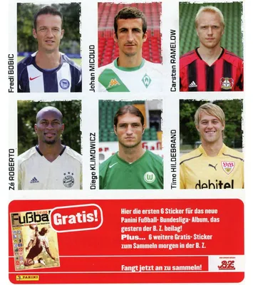 Produktbild von Panini Bundesliga 2004/05 - Sticker - Promo Stickerbogen 3