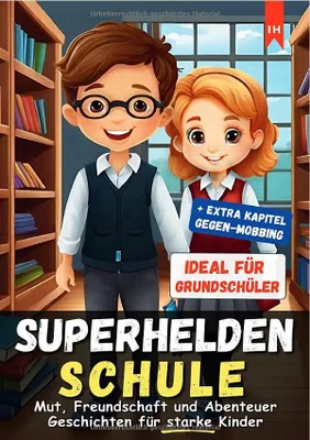 Produktbild von Superhelden Schule: Mut, Freundschaft und Abenteuer Geschichten für starke Kinder: Motivierende und inspirierende Kurzgeschichten aus dem Schulalltag,