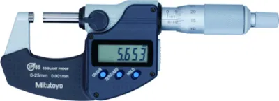 Produktbild von Mitutoyo Digitale Bügelmessschraube IP65 0-25mm, Digimatic