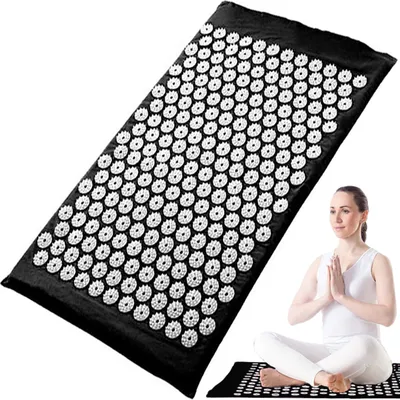 Obrázok produktu pre Akupresúrna podložka Akupresúrna podložka XL Extra dlhá relaxačná stimulácia tela Meditačná podložka na nechty Masážna podložka na bolesti chrbta 68x42cm Retoo