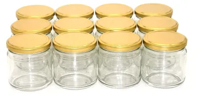Produktbild von 12er Set 210ml Einmachgläser mit Deckel