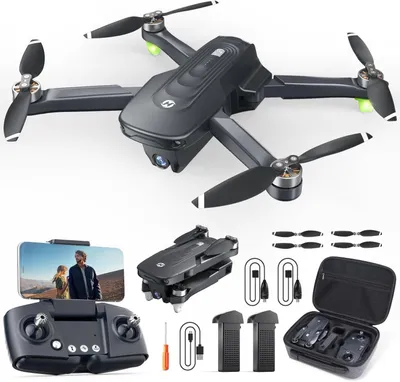 Produktbild von Holy Stone HS175D Faltbar GPS Drohne mit 4K Kamera für Erwachsene, RC Quadrocopter mit 46 Min. Lange Flugzeit, Follow-Me, Bürstenlos Motor