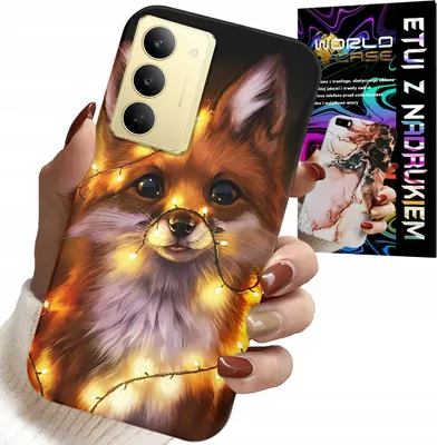 Zdjęcie produktu dla Etui Do Realme 14X - Słodki Lisek Zwierzęta Leśne Case +Szkło