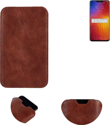 Produktbild von K-S-Trade Schutzhülle Handyhülle kompatibel mit Lenovo Z5 Handytasche Kunstleder Sleeve in braun