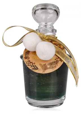 Produktbild von Badeschaum, Badezusatz, Schaumbad grün Flasche mit Schneebällen - 90ml
